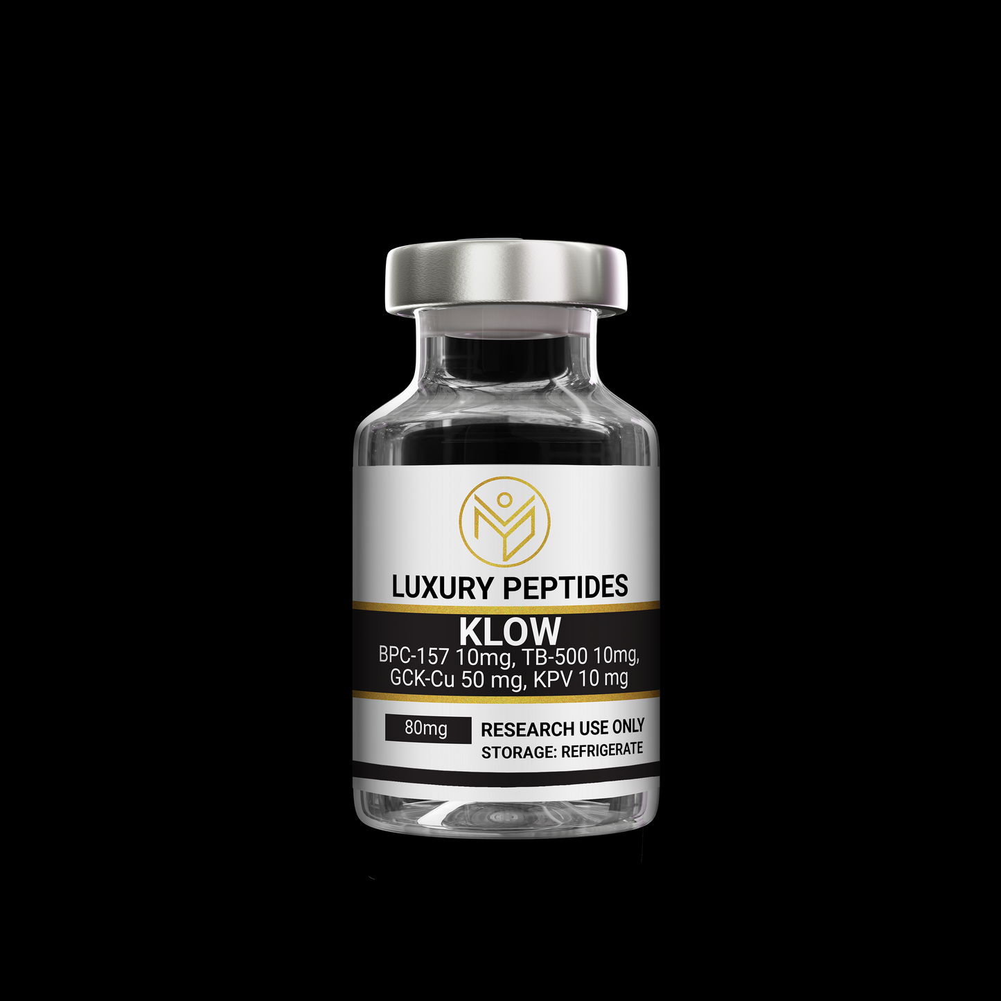 KLOW 80mg (BPC-157 10mg, TB-500 10mg, GCK-Cu 50 mg. KPV 10 mg)